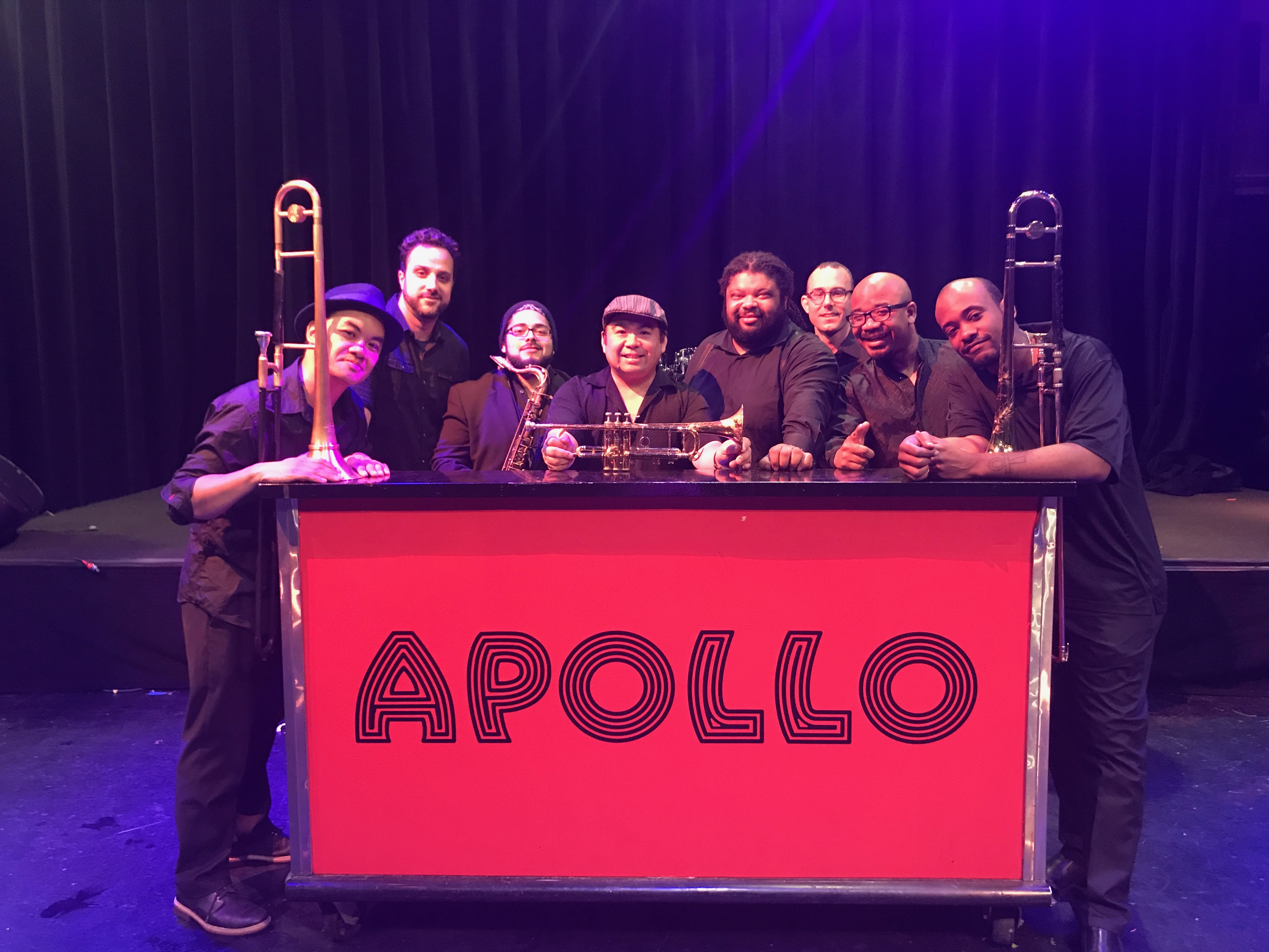 Kenny Bentley performing with Sugartone Brass Band at the Apollo Theater